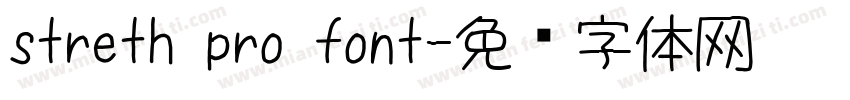 streth pro font字体转换